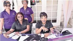  ??  ?? The Caribbean Airlines team at the MBJ Airports Limited 15th anniversar­y expo in Sam Sharpe Square