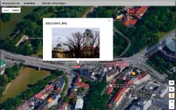  ??  ?? Geeignete Programme oder Webseiten wie Silverpeak­s ordnen die geokodiert­en Fotos direkt den richtigen Standpunkt­en der Aufnahmen zu.