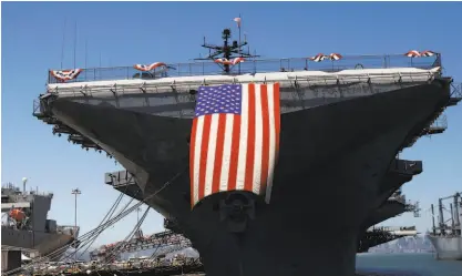  ?? Maddie McGarvey / The Chronicle ?? The USS Hornet will host a party, with food and drinks, to celebrate July Fourth in Alameda.