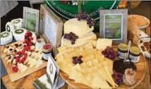  ?? CONTRIBUTE­D BY SWEET GRASS DAIRY ?? Sweet Grass Dairy produces six core cheeses, including Green Hill and Thomasvill­e Tomme, as well as occasional cheeses, like their Heat, spiced with ancho chiles, chipotle peppers and paprika.