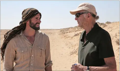  ??  ?? Actor Joseph Fiennes and his explorer cousin Sir Ranulph Fiennes in National Geographic’s Fiennes Return to the Nile