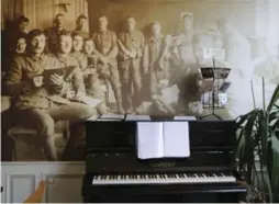  ?? RICHARD LAUTENS/TORONTO STAR ?? The piano sits in the dining room at Talbot House as it did during WWI.