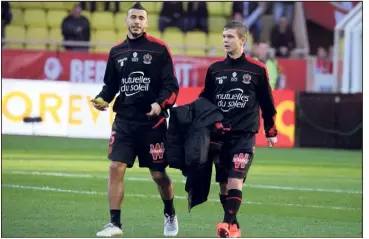  ?? (Photo Jean-François Ottonello) ?? L’issue de la saison pourrait être déterminan­te dans l’avenir de certains Aiglons comme Younès Belhanda ou Vincent Koziello.