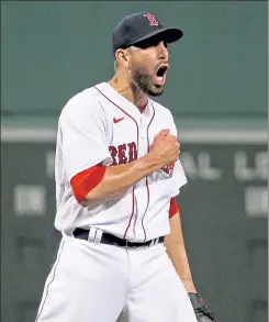  ?? STUART CAHILL / BOSTON HERALD FILE ?? Matt Barnes has struck out nine and only walked one in his first three appearance­s of the season.