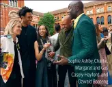  ?? ?? Sophie Ashby, Charlie, Margaret and Gus Casely-Hayford, and Ozwald Boateng