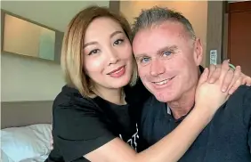  ??  ?? Steve Campbell and his partner, Chiching Tong, from Hong Kong, have been battling for Tong to stay as a permanent resident.