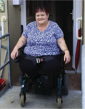  ??  ?? Bridget Evans outside her home in Glenealy.