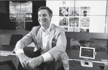  ?? Mark Boster Los Angeles Times ?? BRIAN NICCOL, shown in 2015 while chief executive of Taco Bell in Irvine, has his work cut out. Mexican chain Chipotle is hoping that Niccol can restore its sales growth and reputation among consumers.