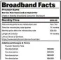  ?? FCC/Associated Press ?? A sample broadband label details what charges internet service providers must disclose under new FCC rules.