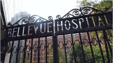  ?? JUSTIN LANE, EPA ?? Bellevue Hospital has seen generation­s of patients come through its gates in New York City.