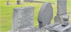  ??  ?? Damage It was feared that gravestone­s had been attacked by vandals