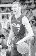  ?? LYNNE SLADKY/AP ?? Heat guard Goran Dragic missed the final three games of the recent road trip and is working his way through a knee injury.