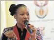  ??  ?? Stella Ndabeni-Abrahams: Deputy Minister of Department of Telecommun­ications and Postal Services Vacancies