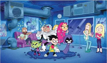  ??  ?? ‘Teen Titans Go!’ has reached 200 episodes at Cartoon Network. — Warner Bros. Animation-Cartoon Network photo