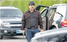  ??  ?? Mexican actor Marco de la O playing drug trafficker Joaquin Guzman in El Chapo.