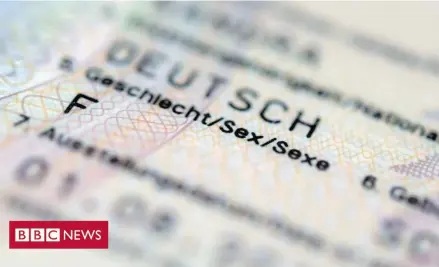  ?? Photo: BBC ?? Intersex people can register themselves as such on birth certificat­es, passports and other official documents.