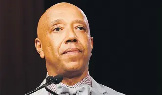  ?? SCOTT ROTH/THE ASSOCIATED PRESS/FILES ?? Three women have told the New York Times that music mogul Russell Simmons raped them. Simmons, in a statement to the paper, vehemently denied the allegation­s.