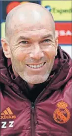  ??  ?? Zidane habló ayer.