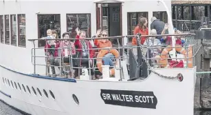  ?? ?? The 124-year-old Steamship Sir Walter Scott will operate three sailings a day on the Trossachs loch made famous by the 19th century author