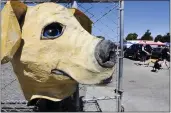  ?? CHRIS RILEY — TIMES-HERALD FILE PHOTO ?? People walk dogs around the parking lot during the Clear the Shelter event at the Humane Society of the North Bay last August.