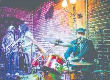  ?? [PHOTO PROVIDED BY DYLAN JOHNSON] ?? Drummer Boyd Littell performing live alongside Addverse Effects in Portland, Ore. The multi-instrument­alist’s body was found Tuesday in a Portland park.