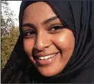  ??  ?? Fled London: Amira Abase, 15