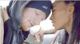  ??  ?? Ed Sheeran in a scene from the music video of his hit Shape of You, Spotify’s most streamed song ever