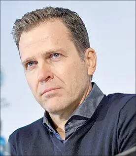  ??  ?? Oliver Bierhoff, director deportivo de la selección germana, asegura que están estudiando intensamen­te al equipo Tricolor ■ Foto Afp