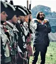  ??  ?? (1968), above; and left, Stanley Kubrick directing Barry Lyndon (1975)