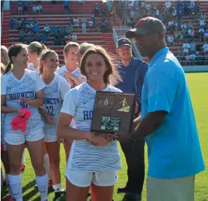  ?? TONY LENAHAN/THE Saline Courier ?? Bryant senior Alyssa Fason was named the 6A State Tournament championsh­ip MVP for her performanc­e in a 2-1 win over the Conway Lady Wampus Cats Friday at Razorback Field in Fayettevil­le.