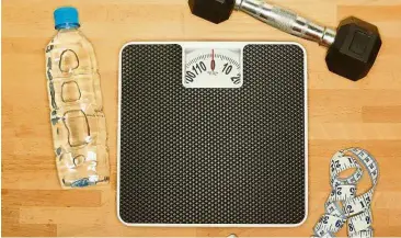  ??  ?? If you are overweight or obese, losing as little as 5% to 10% of your body weight is linked to improved cholestero­l and blood sugar and blood pressure levels, even if your BMI hovers above the ‘normal’ range. — AFP