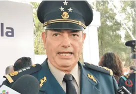  ?? ÓSCAR RODRÍGUEZ ?? Alfonso Duarte, jefe de la octava Región Militar.