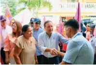  ?? FUENTE EXTERNA ?? Abel Martínez visitó a dirigentes y candidatos de la provincia María Trinidad Sánchez.