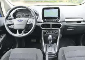  ??  ?? Behind the wheel, Ford’s 2018 EcoSport is a combinatio­n of good and bad.