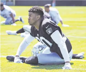  ?? Ben Margot / Associated Press ?? Safety Obi Melifonwu, a second-round pick, missed most of training camp and the Raiders’ first two preseason games with an undisclose­d injury.