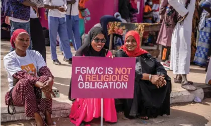  ?? Photograph: Reuters ?? Gambian lawmakers will vote on repealing female genital mutilation ban in June.