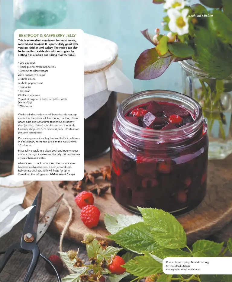 BEETROOT & RASPBERRY JELLY - PressReader