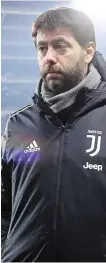  ?? GETTY IMAGES ?? Andrea Agnelli, presidente della Juventus