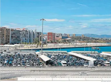  ?? ERASMO FENOY ?? Una parcela del puerto de Algeciras, durante la OPE de 2019.