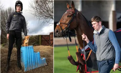  ?? Composite: Lorraine O’Sullivan/Alamy ?? Thomas Costello and Jack Andrews will not race each other on day one of the festival but might be persuaded to stand back to back to see who’s the tallest.