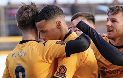  ?? Karl Dunkerley ?? Jordan Archer was on target for Southport against Banbury United – but it wasn’t enough to avoid defeat