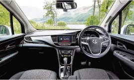  ??  ?? Vauxhall’s Mokka X has a completely new dashboard