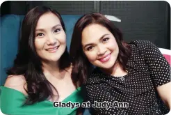  ??  ?? Gladys at Judy Ann