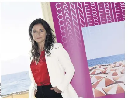  ??  ?? L’actrice danoise Sidse Babett Knudsen, héroïne de Borgen et Westworld ,est la marraine du er Festival CanneSérie­s, présenté hier sur la Croisette.