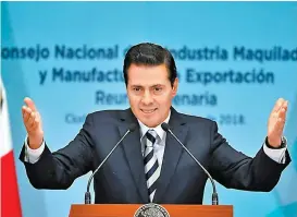  ??  ?? Juez ordena a Peña Nieto transparen­tar sus propuestas.