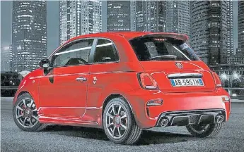  ??  ?? 500 Abarth 595 Turismo. El renovado deportivo llega desde Polonia con un 1.4 de 165 CV.