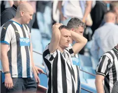  ?? REUTERS ?? Newcastle fans will have to adapt to life in the Championsh­ip next season.