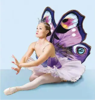  ?? CHATTANOOG­A BALLET CONTRIBUTE­D PHOTO ?? Kirsten Hyde, pictured, and Caroline Blair will dance the lead role of Farfalla, the butterfly.