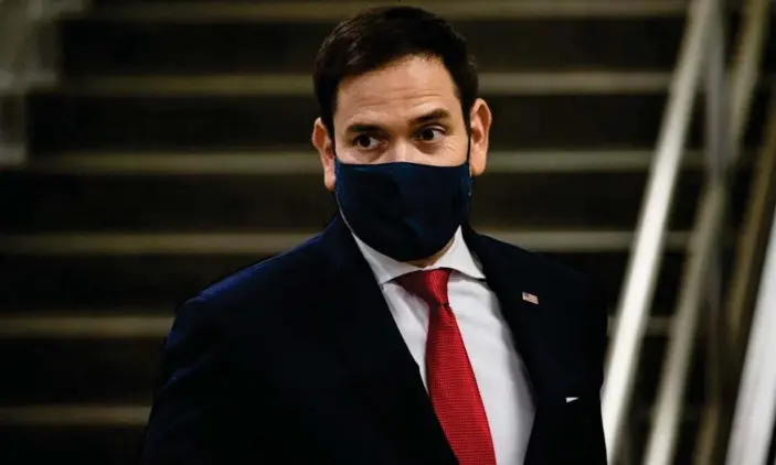  ?? Photograph: Samuel Corum/Getty Images ?? Senator Marco Rubio of Florida, is among those named in Carl Bernstein’s list who have expressed disdain for Trump