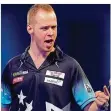  ?? FOTO: WALTON/DPA ?? Darts-Profi Max Hopp will bei der an diesem Donnerstag beginnende­n EM in Oberhausen jubeln.